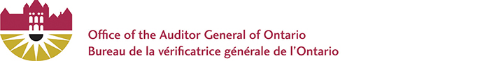 Office of the Auditor General of Ontario logo and letterhead